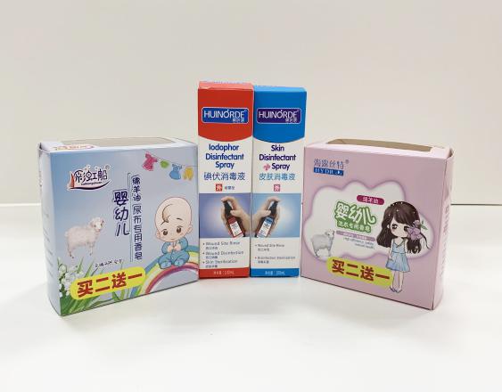 南京尿不湿包装盒、消毒液装盒、香皂纸盒包装